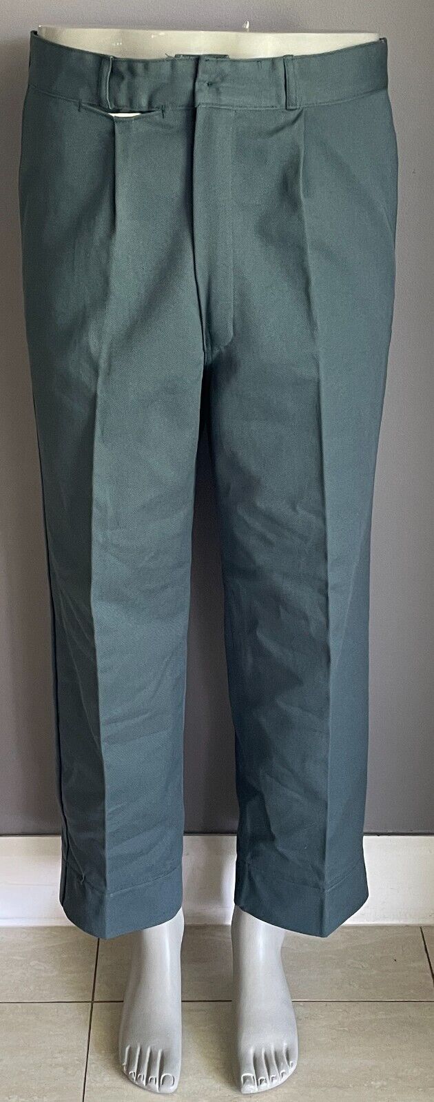 KING GEE Pants Work Wear Bottle Green Full Length Straight Mens Size 102 ST NEW
