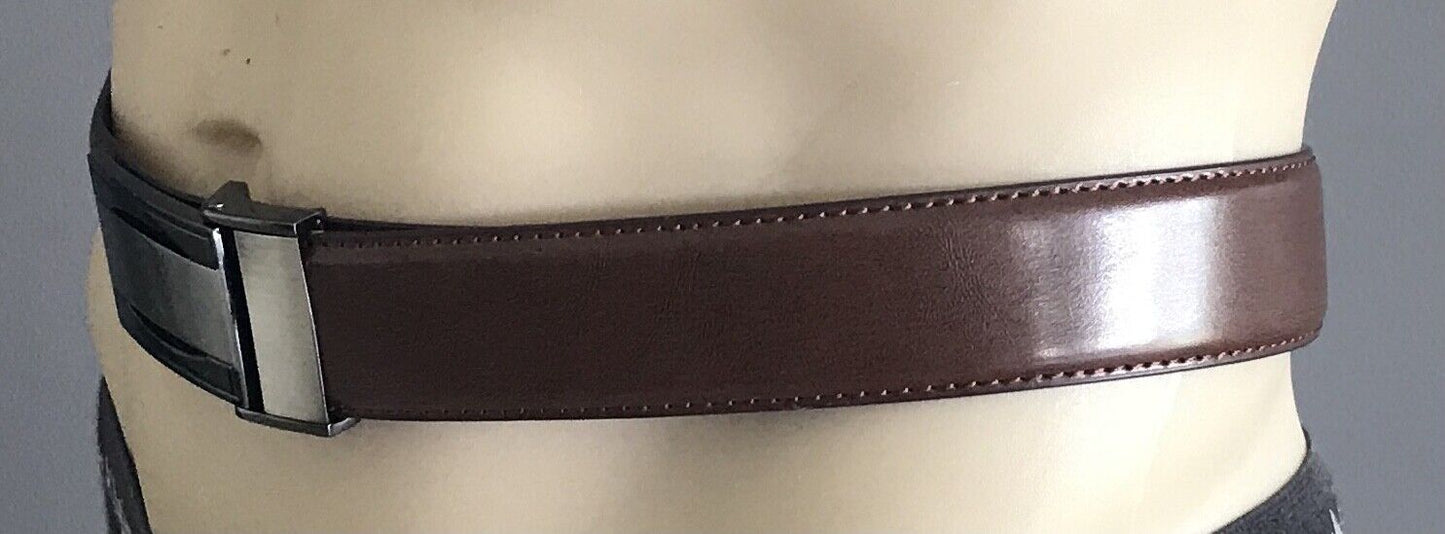 BUCKLE 1922 LEATHER Belt Tan Dress w Auto Buckle Mens Size 36 92cm Waist