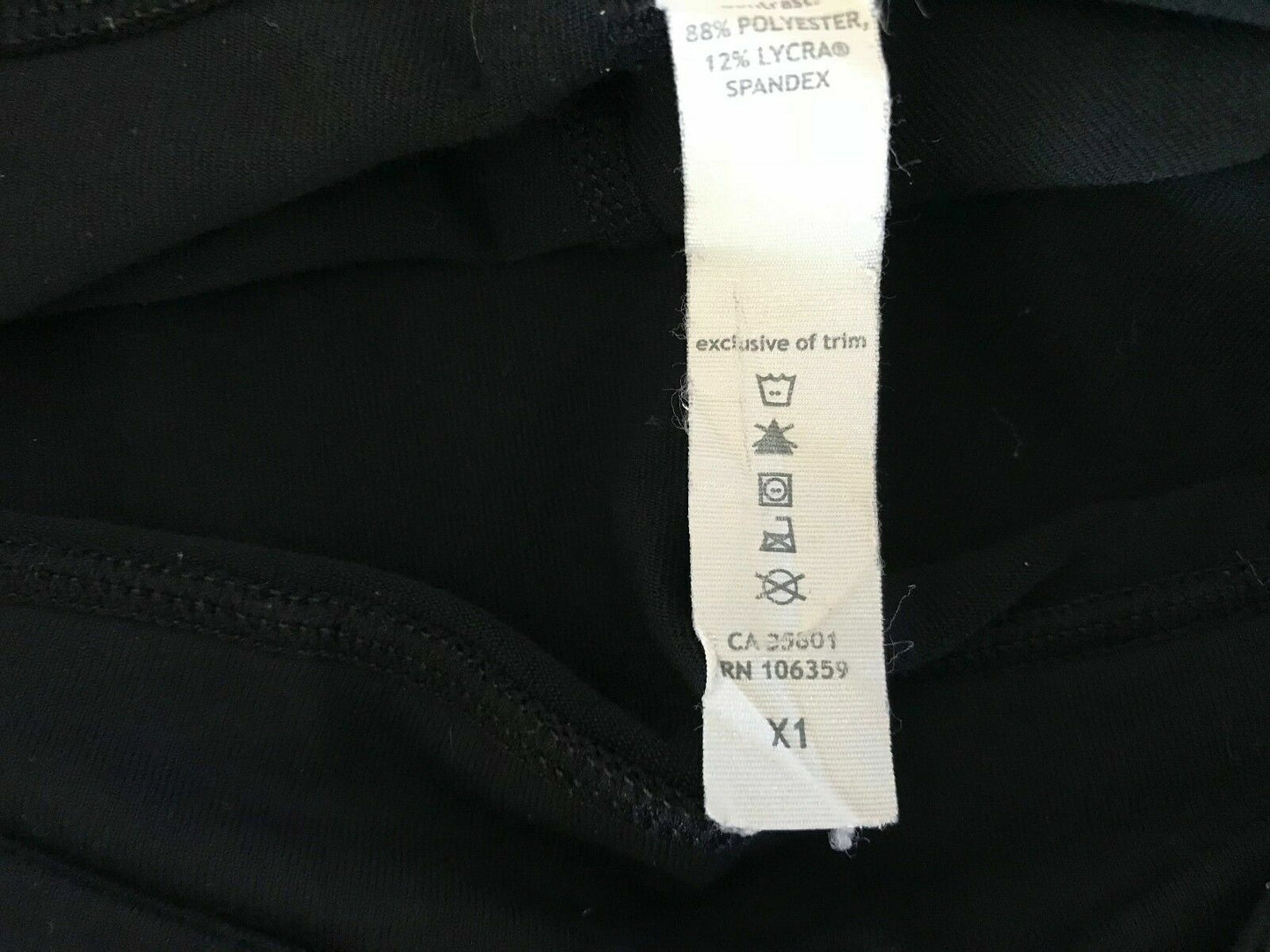LULULEMON Leggings Black Straight 3/4 Length Sz 6 AU 10 Gym Activewear Pants