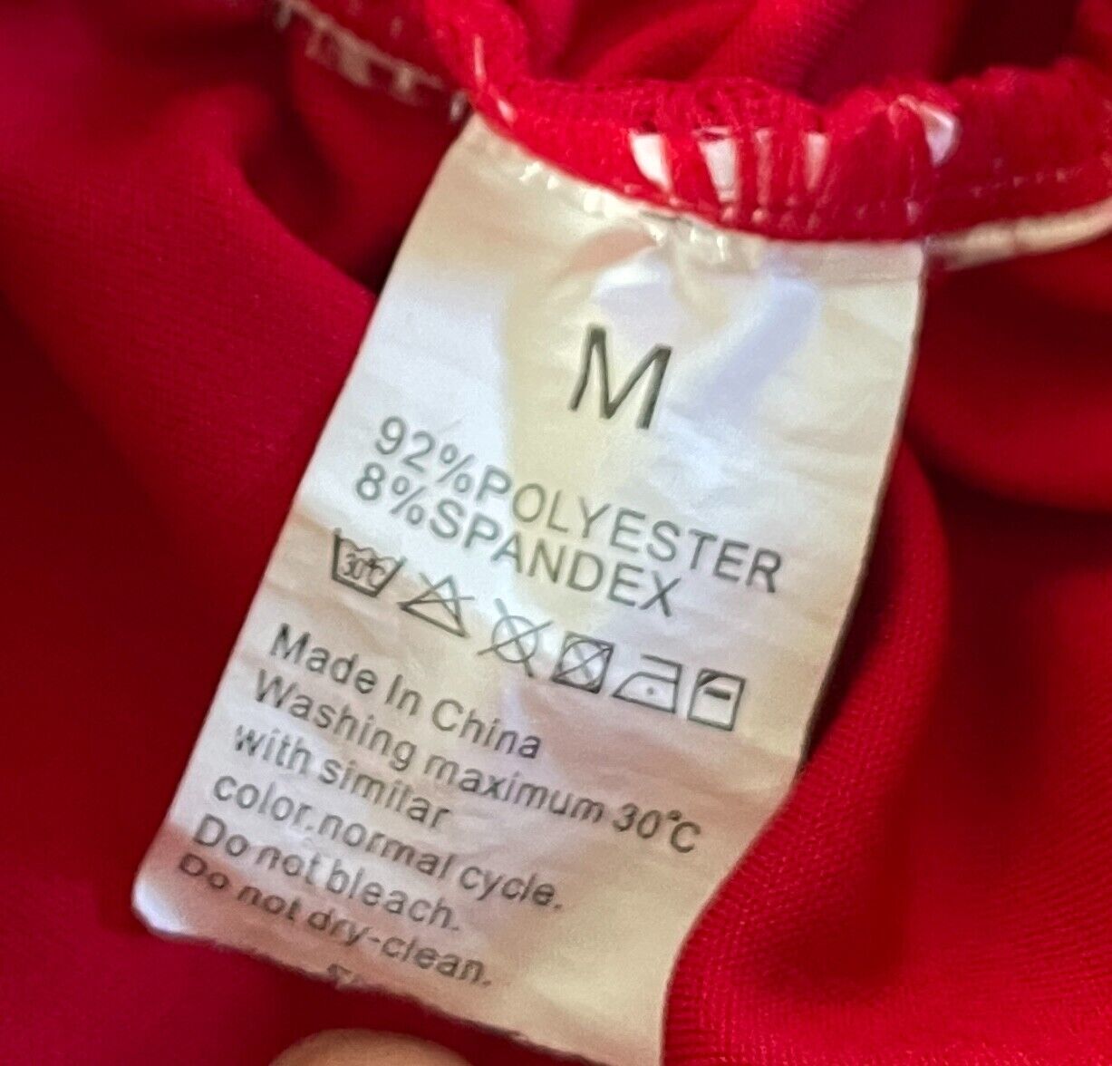 SCRUNCH BUTT Leggings Red Stretch Full Length Sz M 10 Activewear Long Pants
