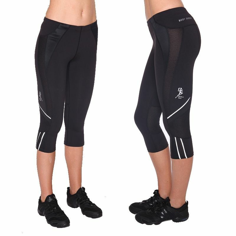 BLOCKOUT CLOTHING Leggings Black 3/4 Compression Running Size M 10 Activewear