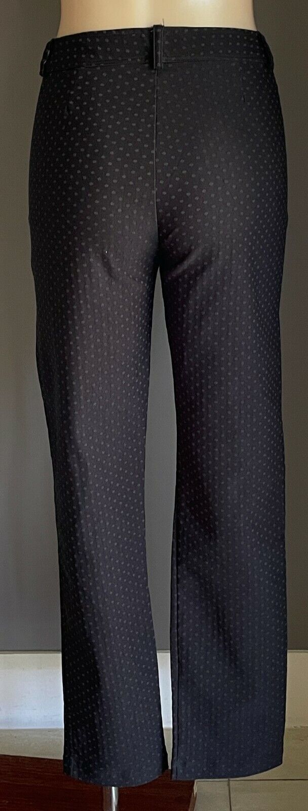 Ladies Size 10 Pants BELLISSIMA COLLECTION Skinny Black Grey Polka Dot Stretch