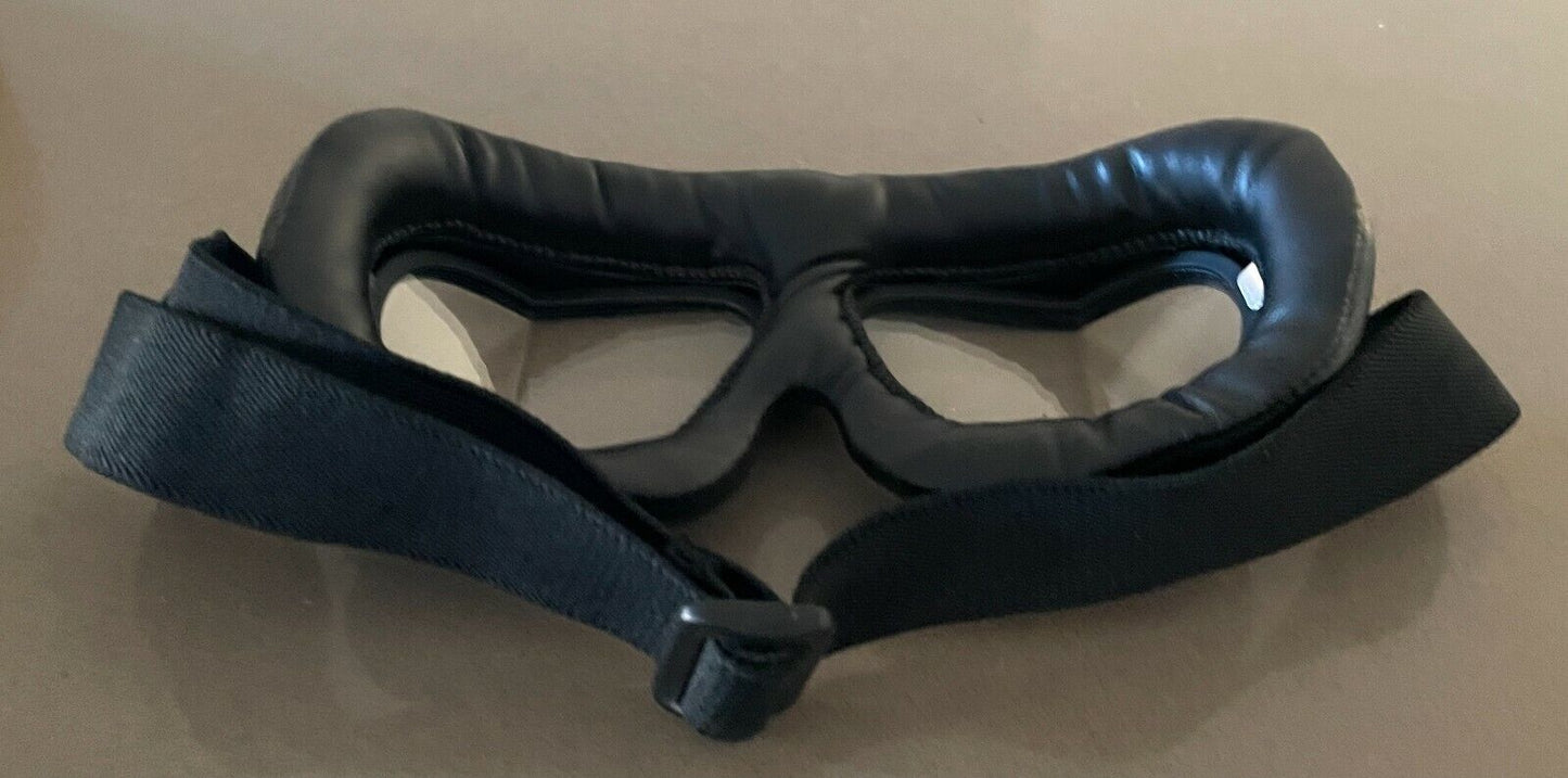 Vintage GOGGLES Red Baron Flying Adjustable Black Old Style Unisex NEW