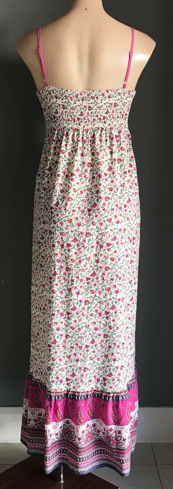 JAY JAYS Maxi Dress Cotton Colourful Print Sleeveless Casual Ladies Size 8 10