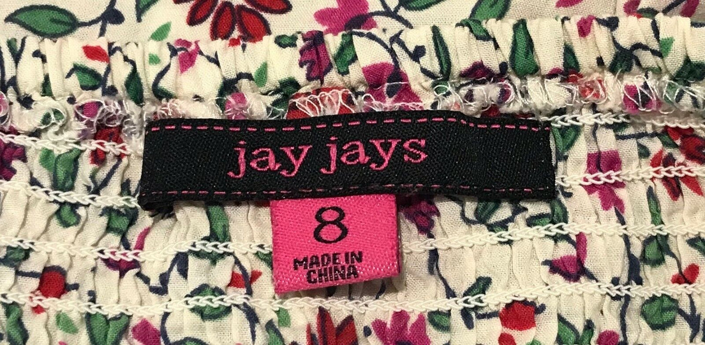 JAY JAYS Maxi Dress Cotton Colourful Print Sleeveless Casual Ladies Size 8 10