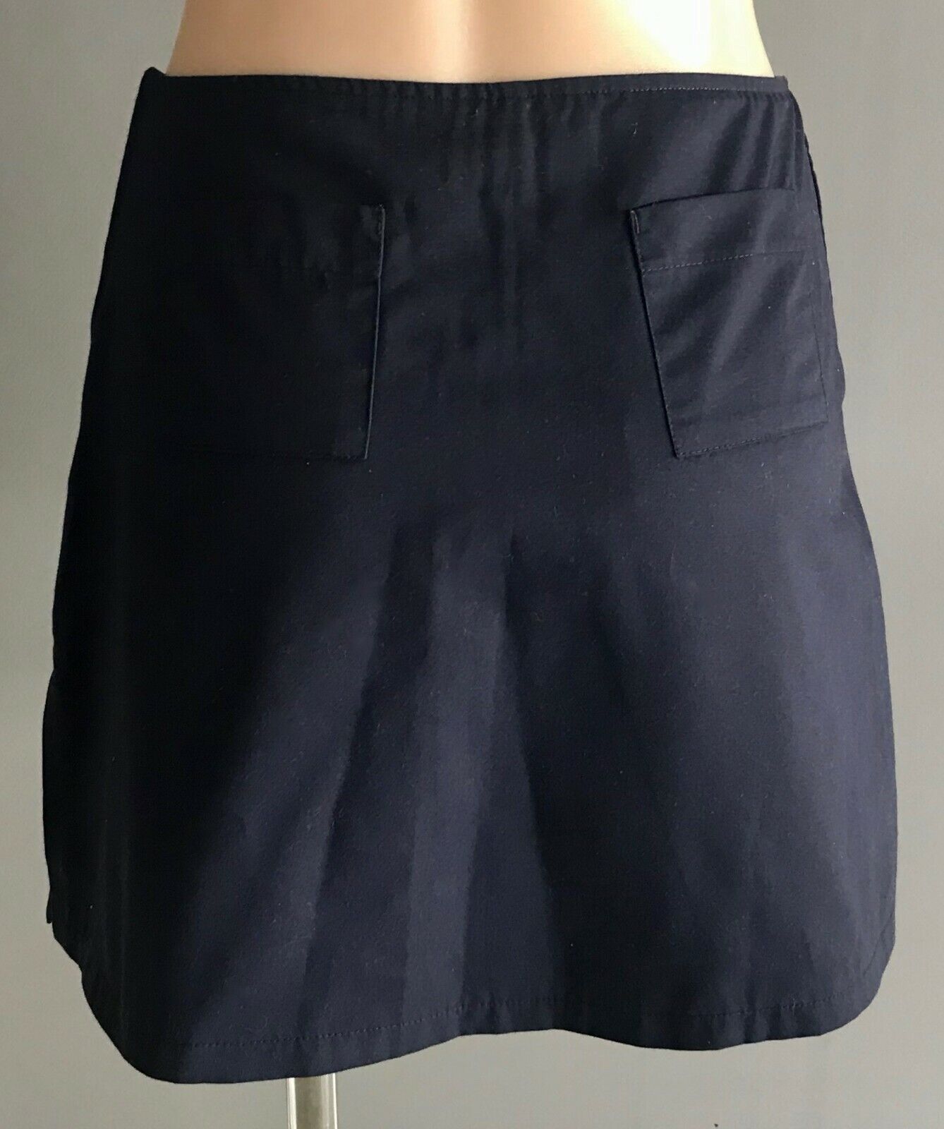 DOLPHIN WEAR "Luisa" Skirt Skort Navy Blue Size 36 XS 10 Corporate Workwear NEW
