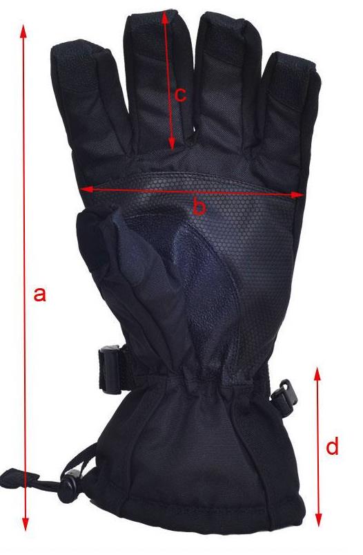 HEAD GLOVES Black Ski Snow Boarding Water Proof Unisex Sz M Hand Super Warm NEW