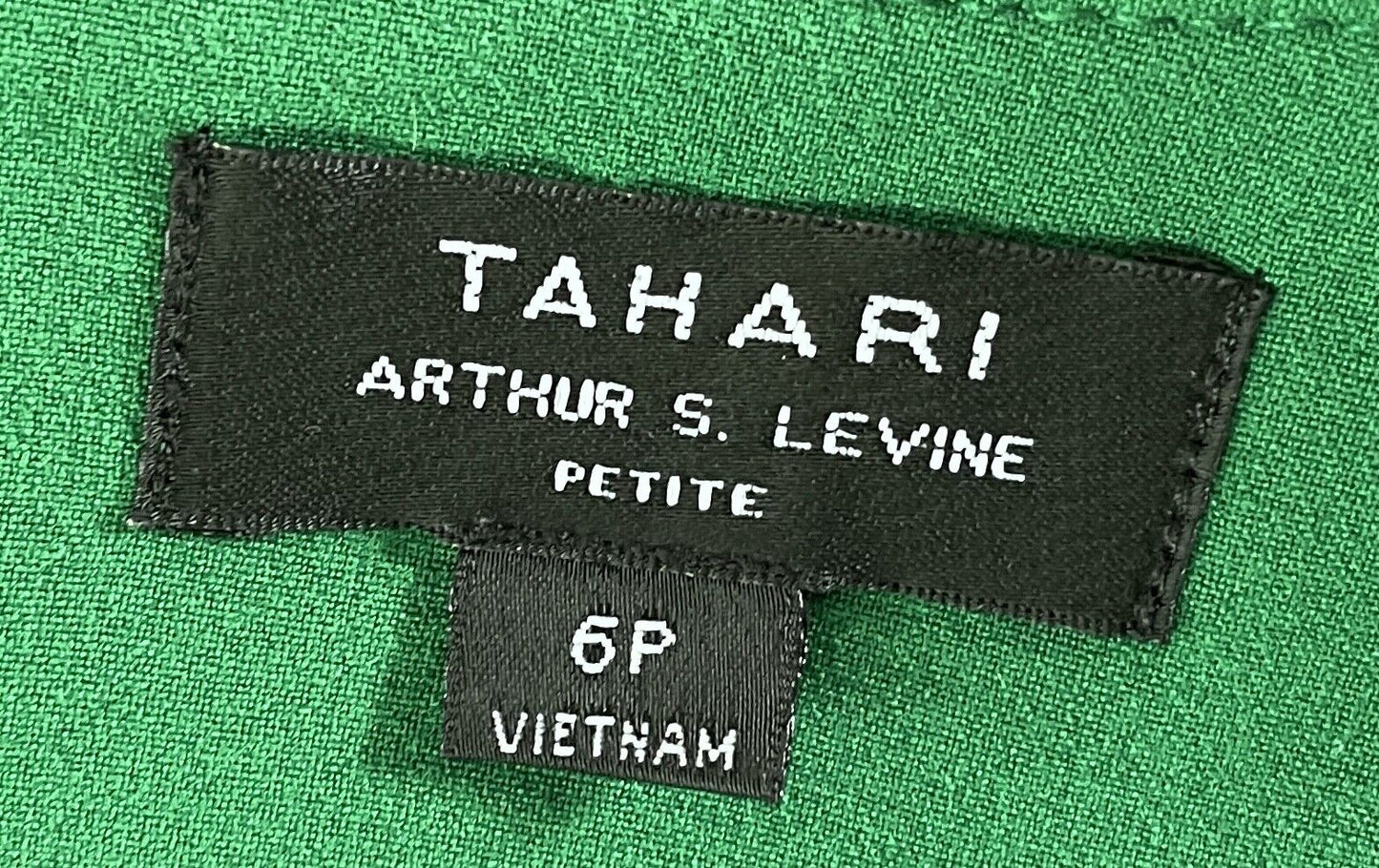 TAHARI ARTHUR S. LEVINE ASL Sheath Dress Green Short Sleeve Size US 6P AU 10P