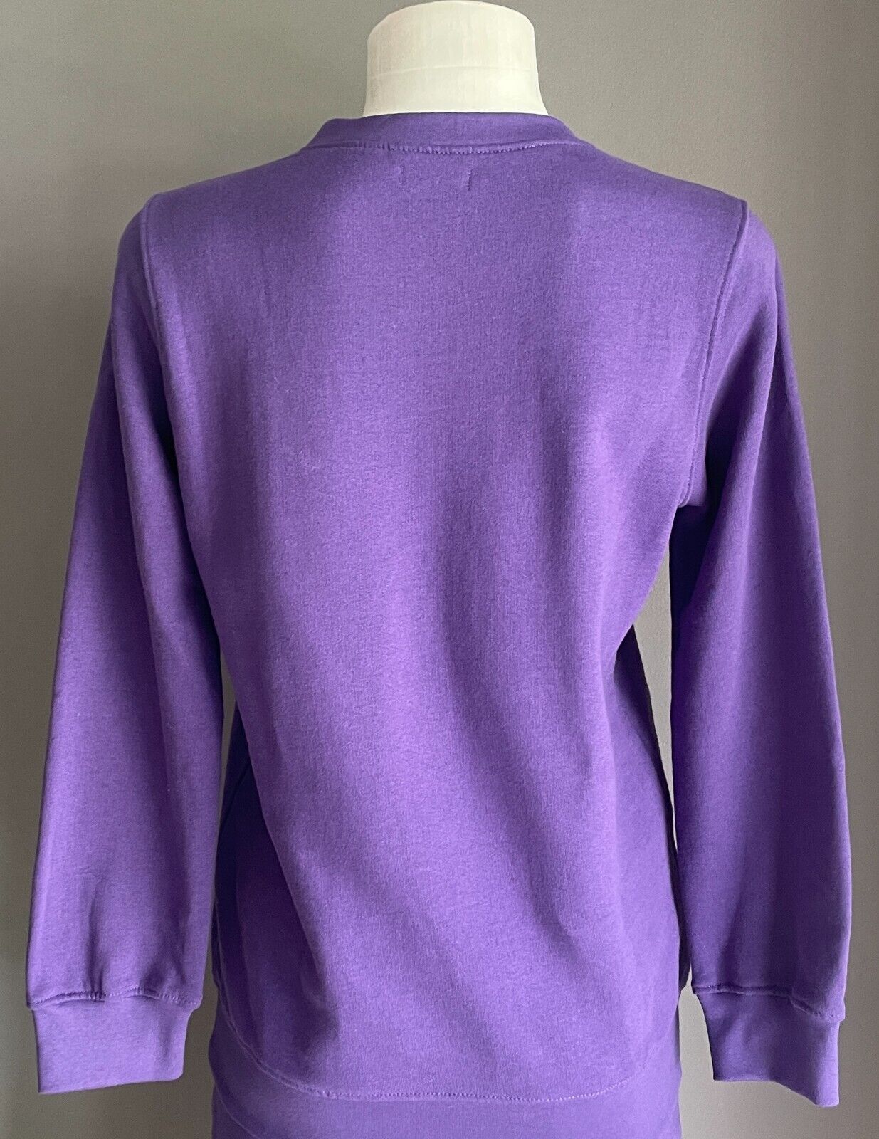 DAMART Purple Tracksuit Embroidered Long Sleeve Top & Pants Ladies Sz 8 Comfort