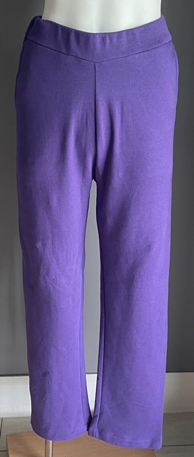 DAMART Purple Tracksuit Embroidered Long Sleeve Top & Pants Ladies Sz 8 Comfort