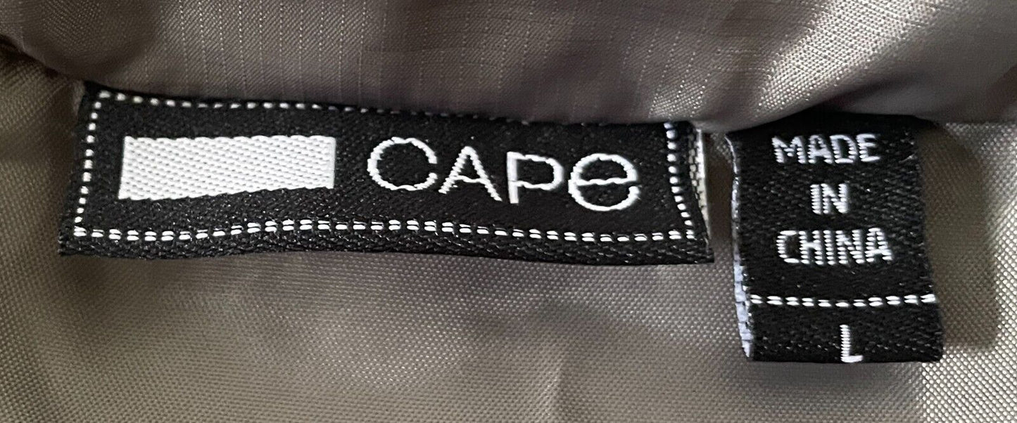 CAPE Puffer Jacket Khaki Zip Front Sleeveless Mens Size L Outdoor Brand NEW