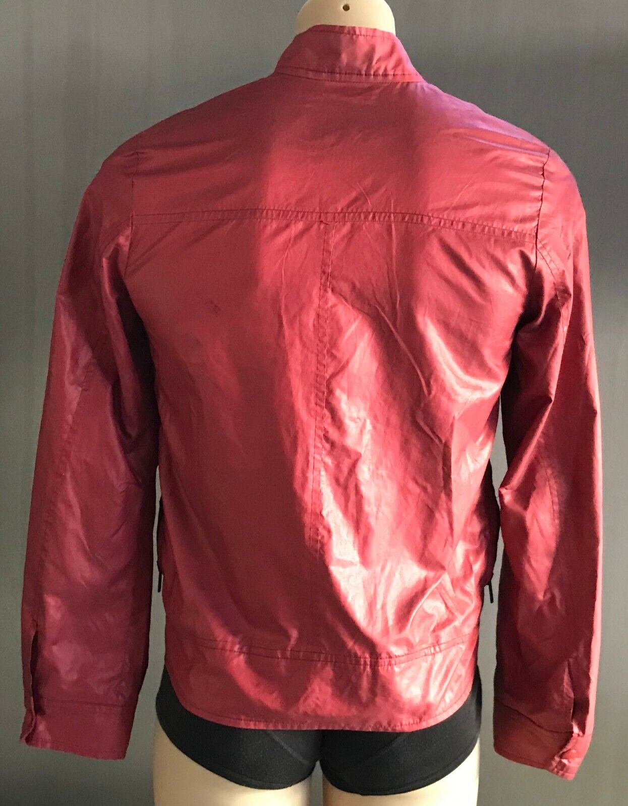Mens JACK LONDON Jacket Cerise Casual Style Long Sleeve WindBreaker Warm Size S