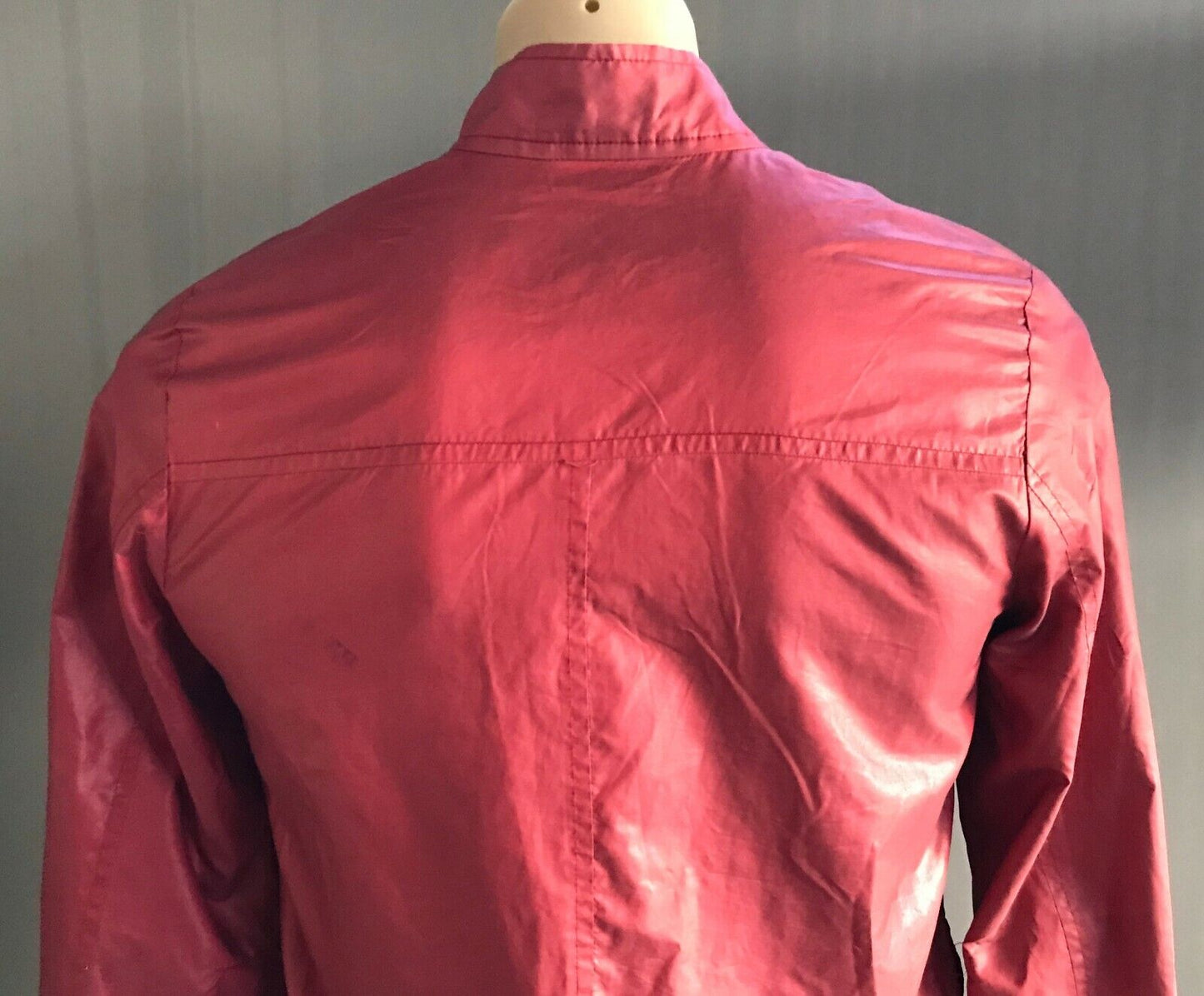 Mens JACK LONDON Jacket Cerise Casual Style Long Sleeve WindBreaker Warm Size S
