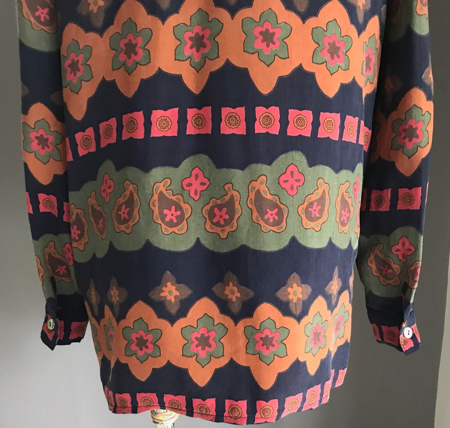 Z ZITTO Blouse Jacket Combo MultiColoured Floral Long Sleeve Shirt Top Size 10
