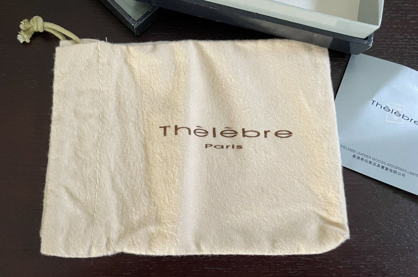 New Mens THELEBRE WALLET Paris Black High Gloss Bi-Fold Leather Gift Box Set