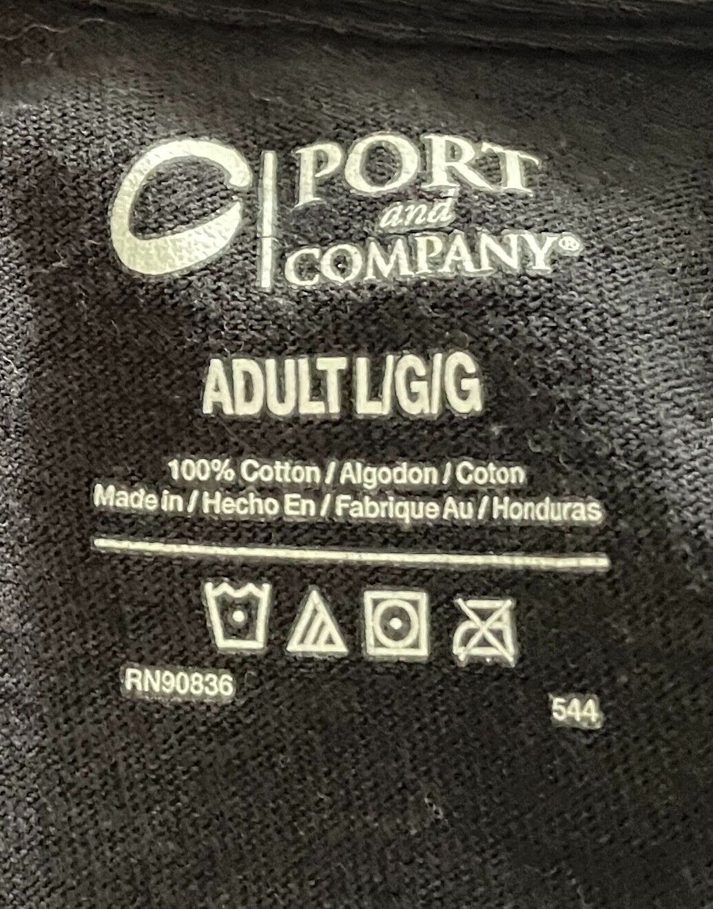 UPTOWN MUSIC 25th Anniversary T-Shirt PORT and COMPANY Black Short Sleeve Mens L