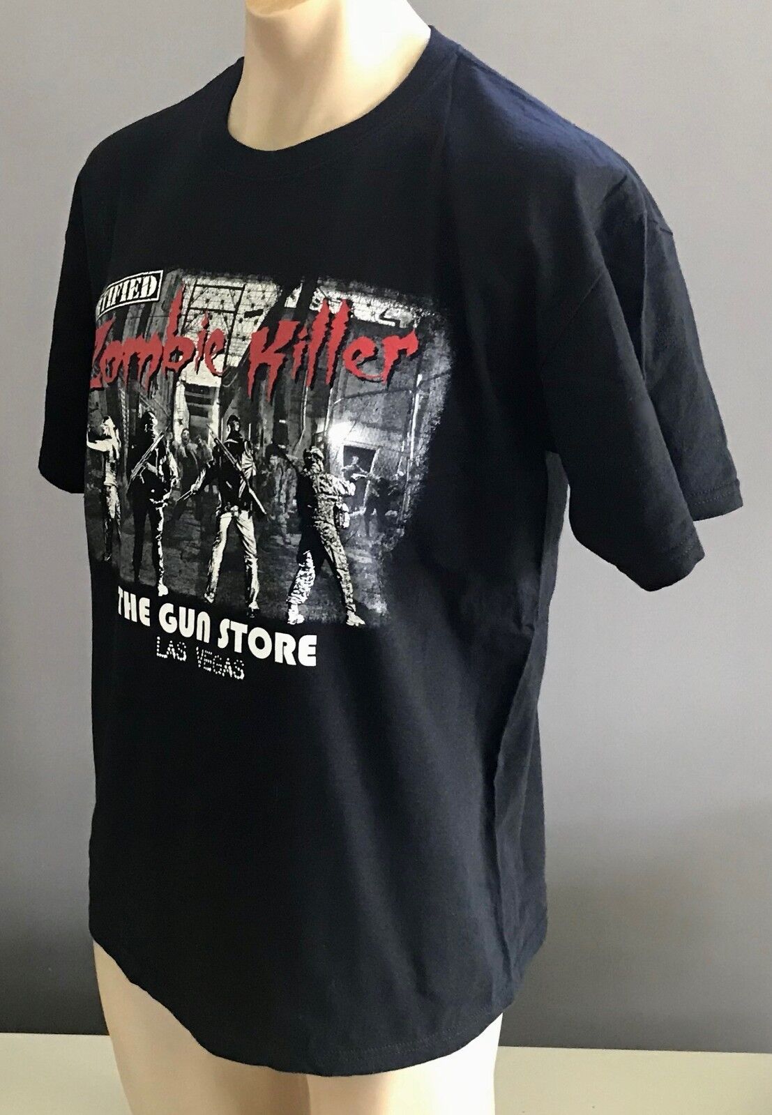 THE GUN STORE LAS VEGAS Black "Zombie Killer" T-shirt Short Sleeve Mens Size L
