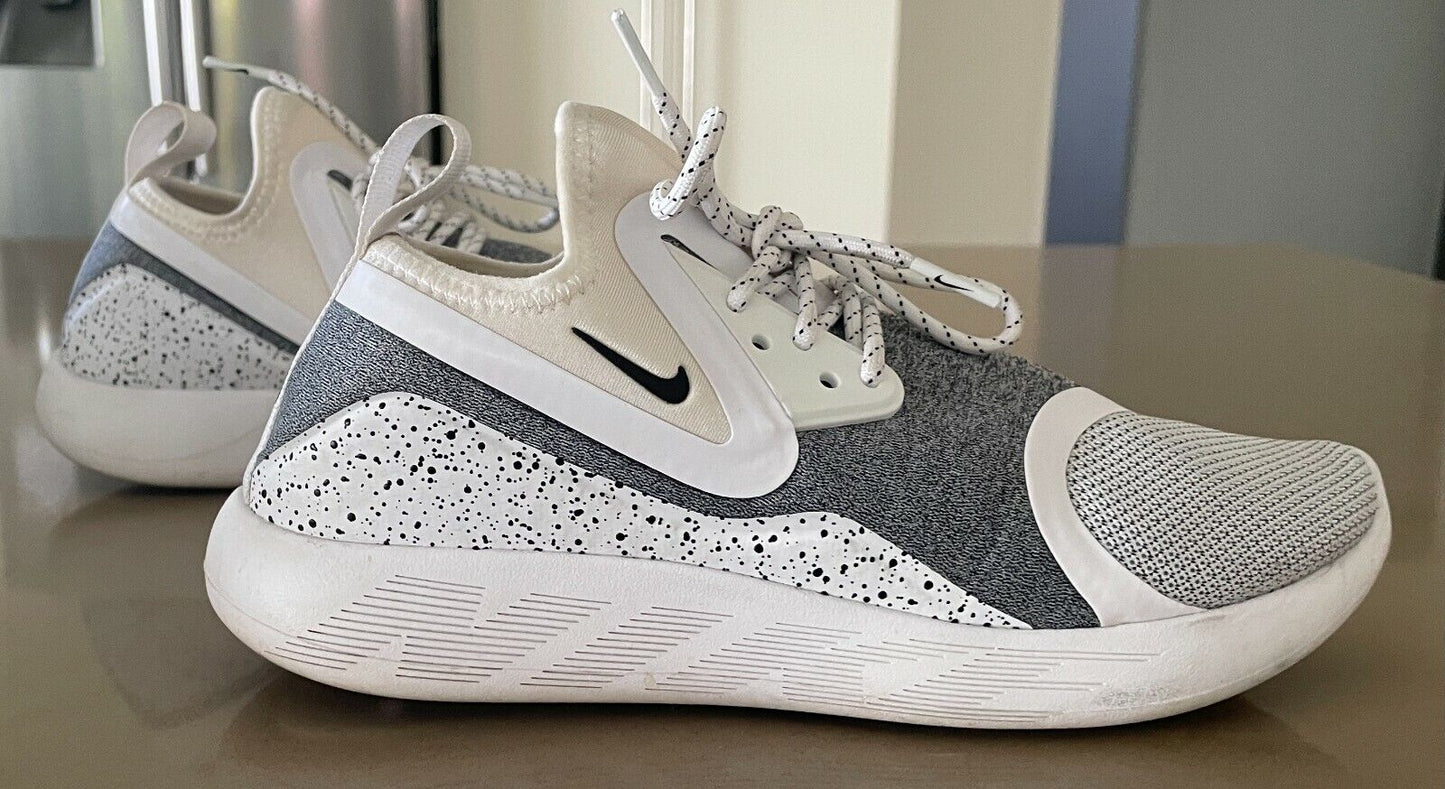 NIKE 923620 100 Lunarcharge Sneakers Shoes White Speckle Mens Size US 8 UK 5.5