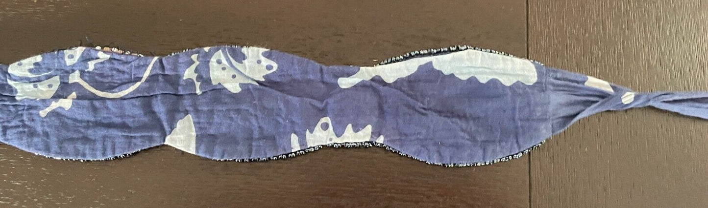 Ladies Beaded & Sequins Belt Fabric Blue White Beige Embellished Tie Sash