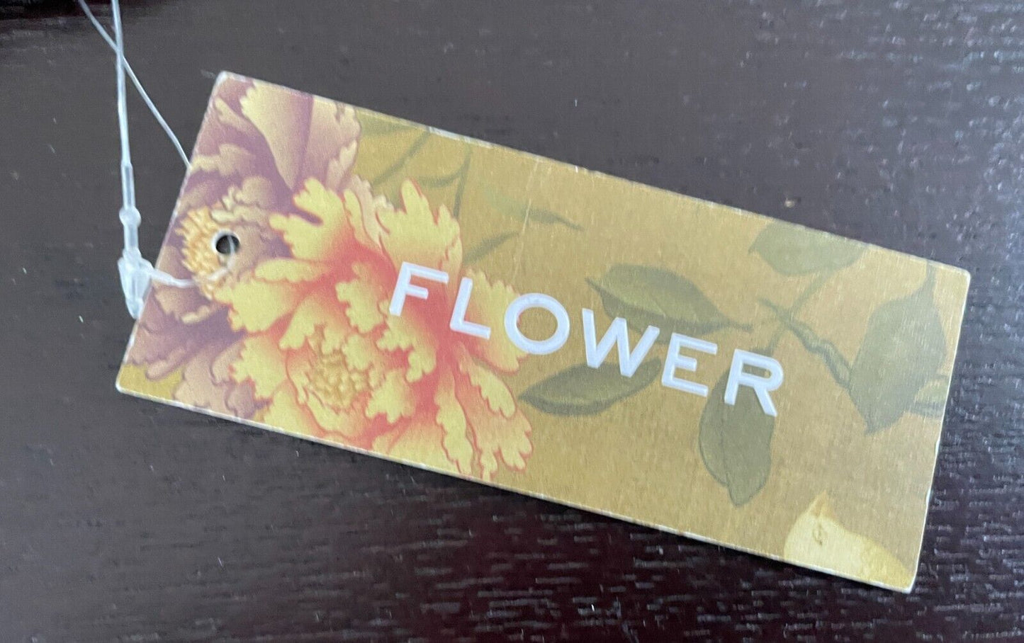 Ladies Belt FLOWER Khaki Elasticised PU Trim Size M L 5cm Wide x 82cm Long NEW