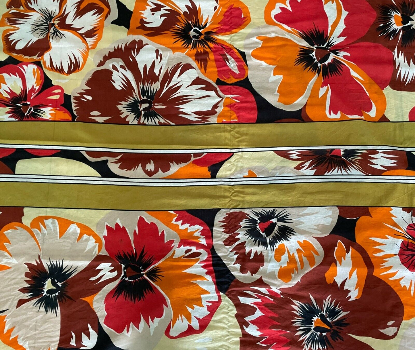 COTTON SARONG Multi Colour Striking Floral Print ONE SIZE 8 14 Made in Italy NEW