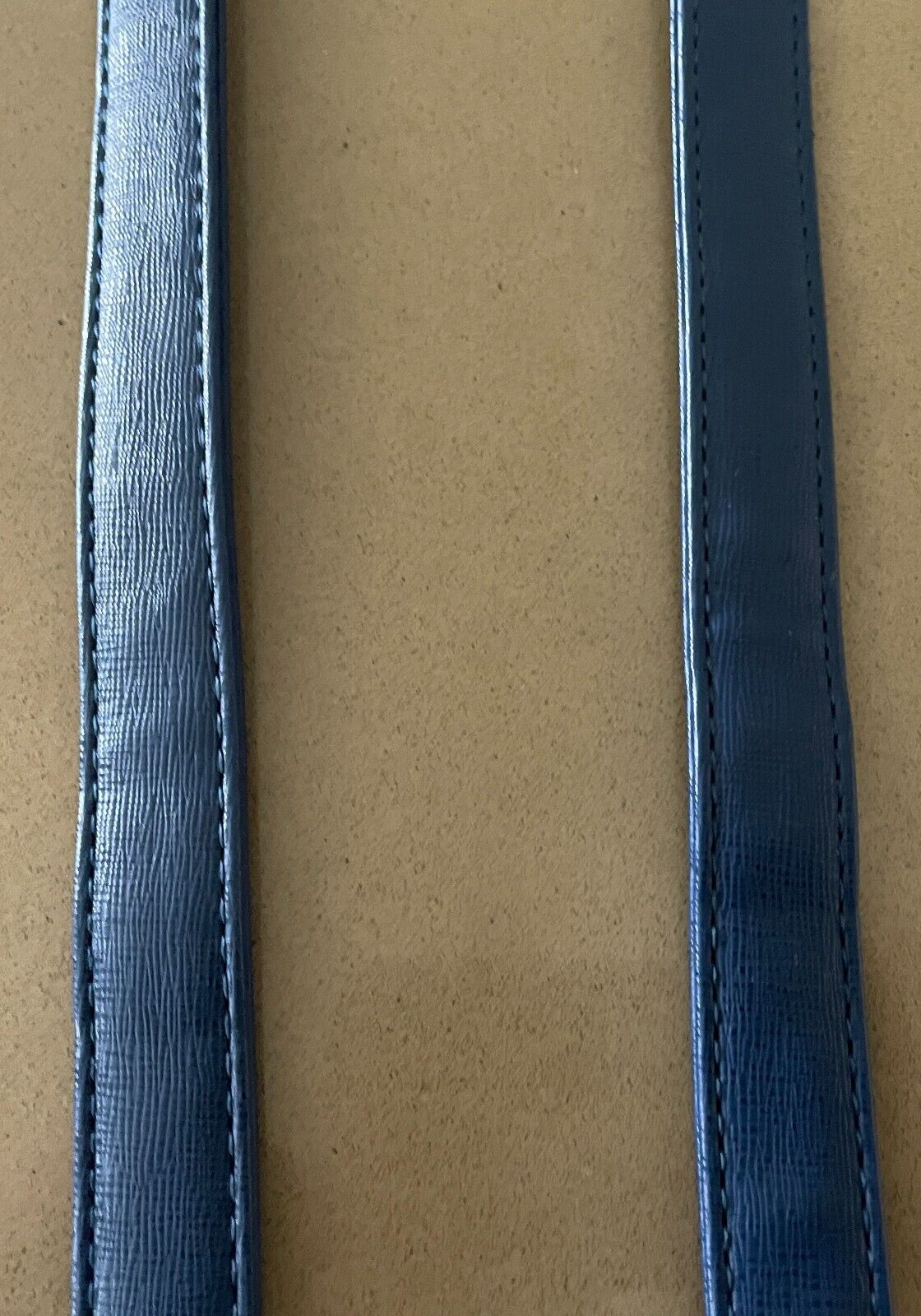 Replacement Shoulder Strap Adjustable 2cm Wide 61 - 112cm Long Blue PU Handbag