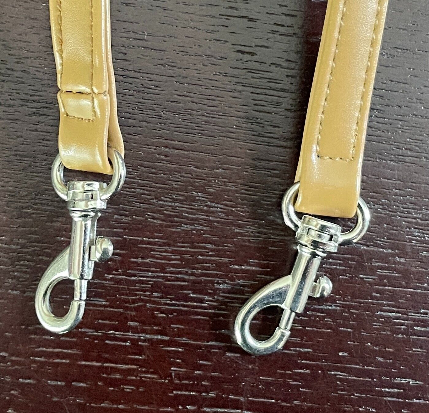 Replacement Shoulder Strap Bag Not Adjustable Light Tan PU Silver Hardware NEW
