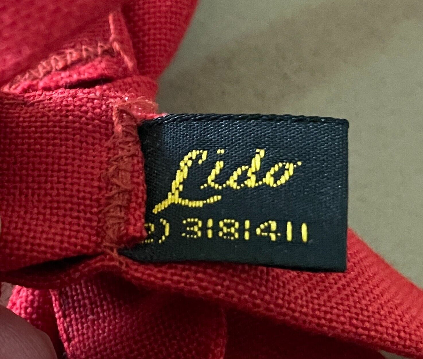 LIDO Bow Tie Red Pre-Tied Adjustable Formal Wedding Vintage Bowtie Costume