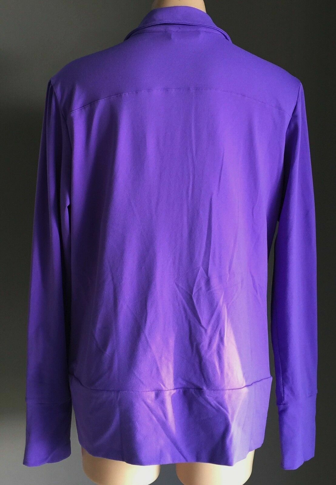 CRANE Sports Jacket Purple Lightweight L/Sleeve Full Zip Active Ladies Sz L 10