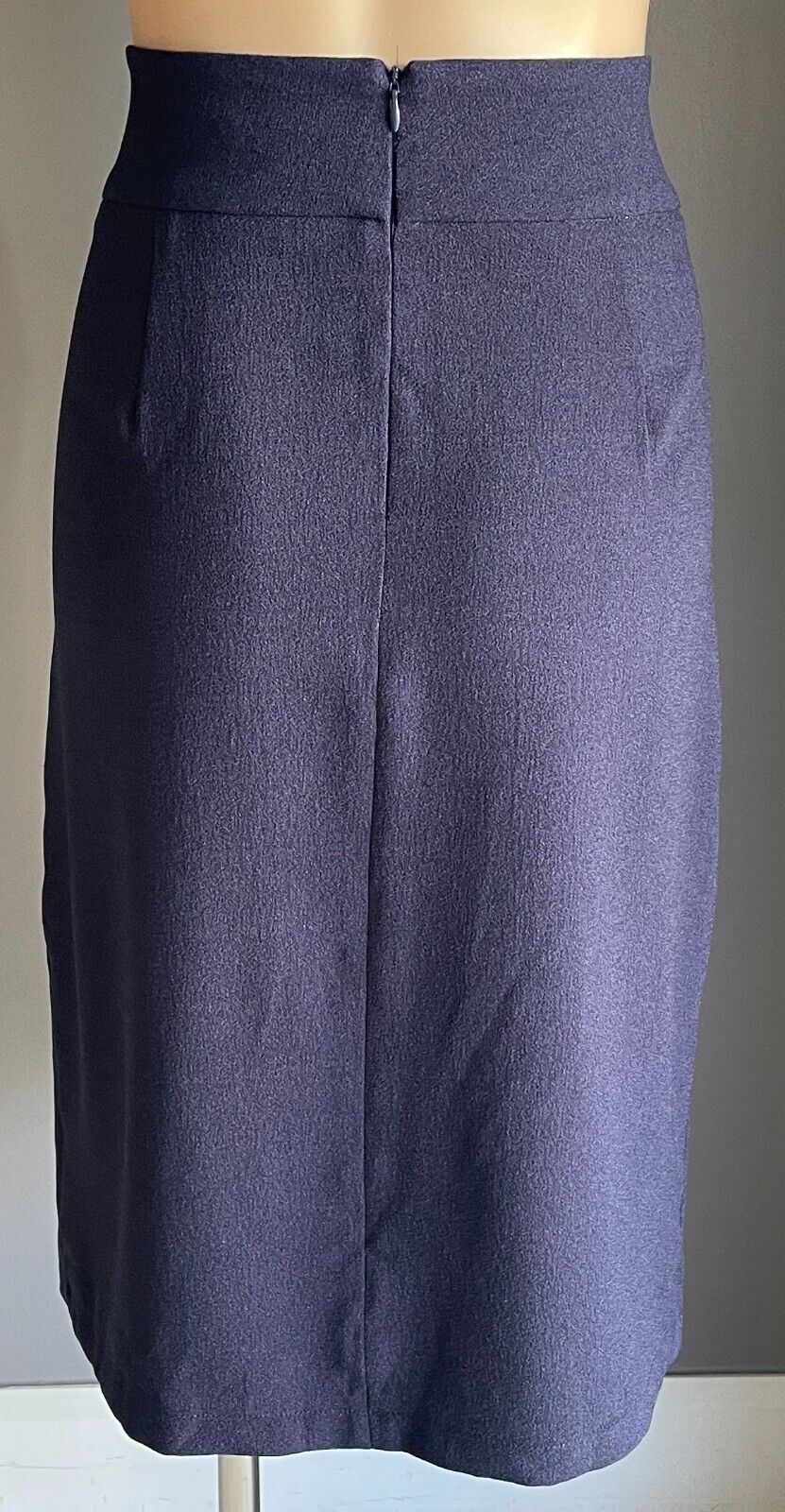 SES Skirt Straight Midi Length w Front Slit Blue Ladies Size 14 could fit 10 12