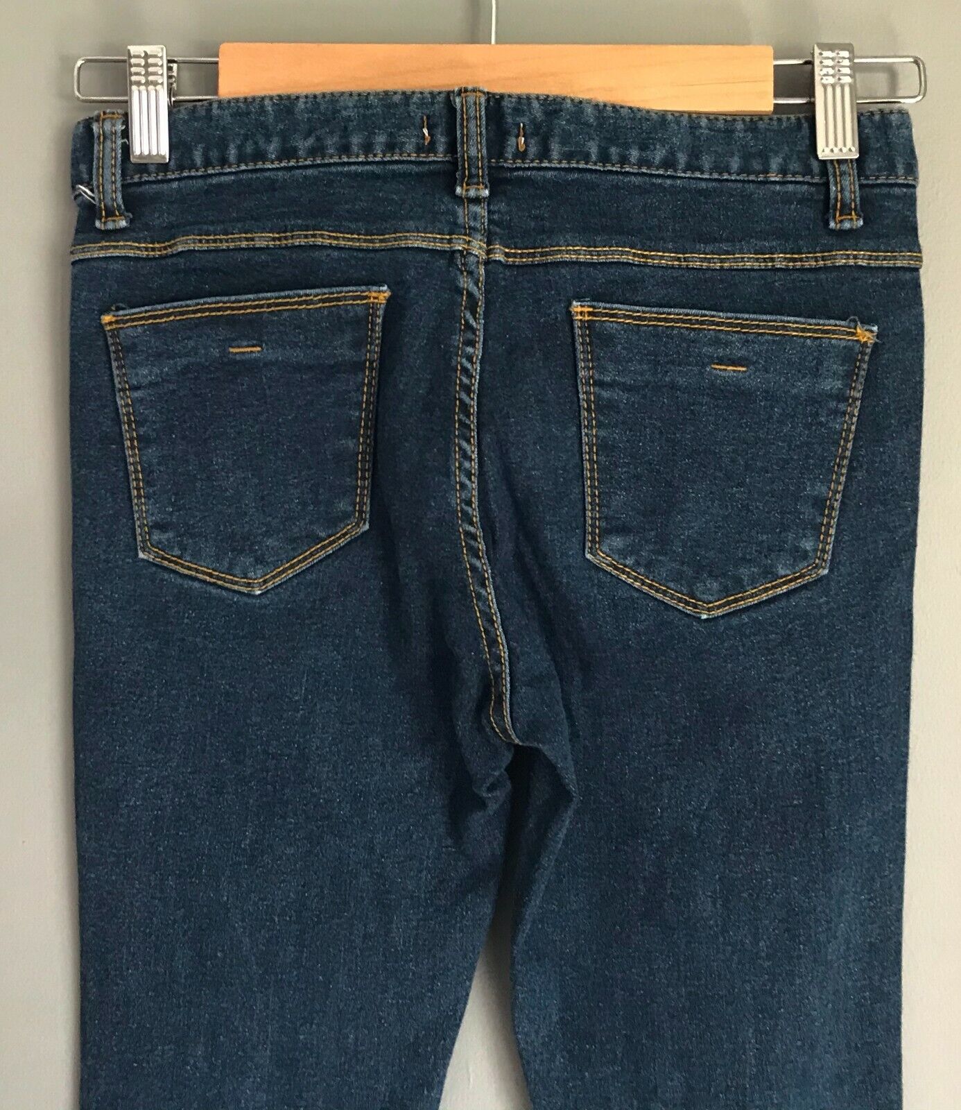 L@BOR Jeans Mid Blue Denim Stretch 7/8 Length Ladies Size S 8 Pants
