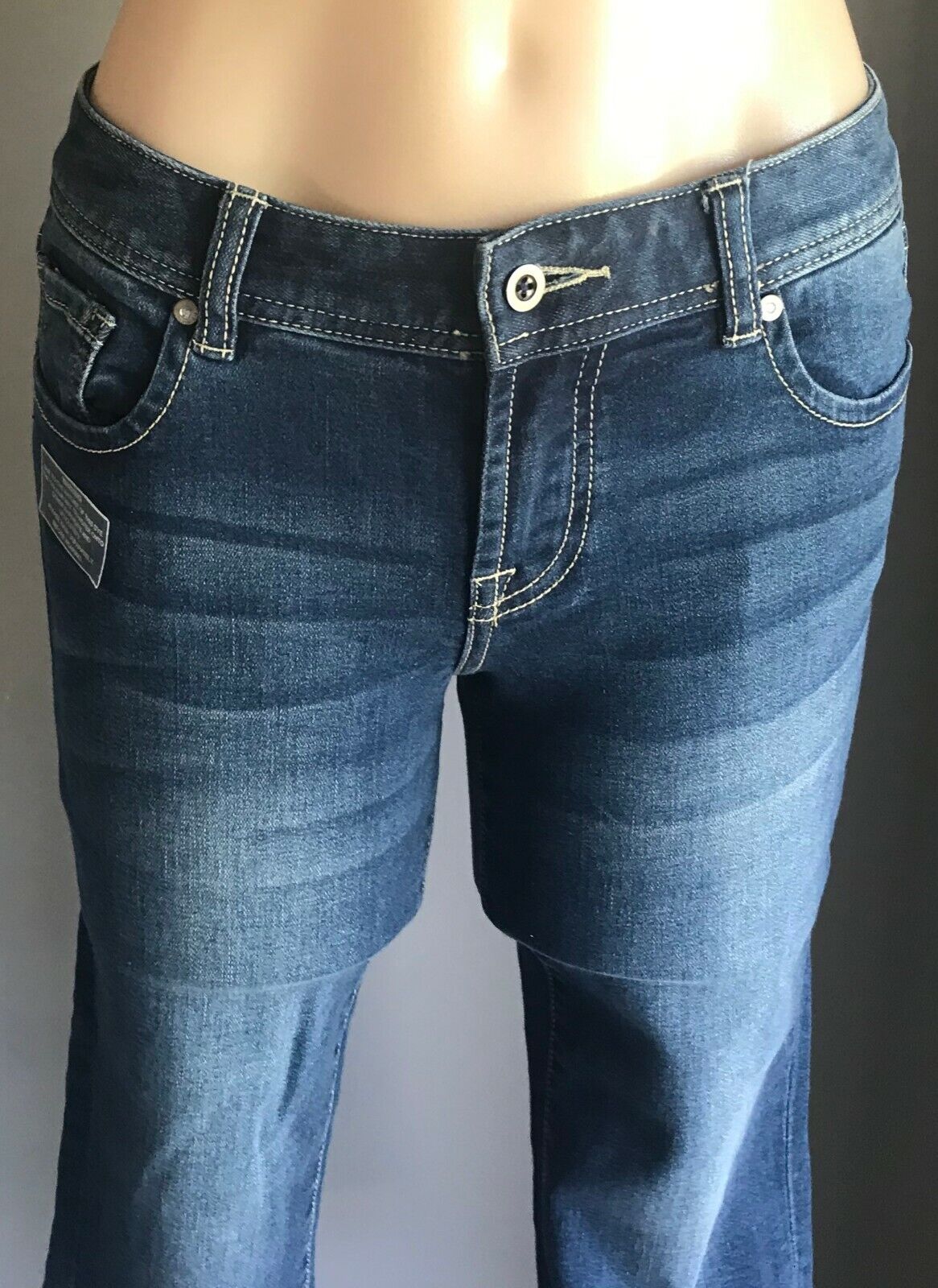 JUST JEANS Blue Stretch Denim Skinny Leg Capri Crop Jeans Ladies Size 8 10 NEW