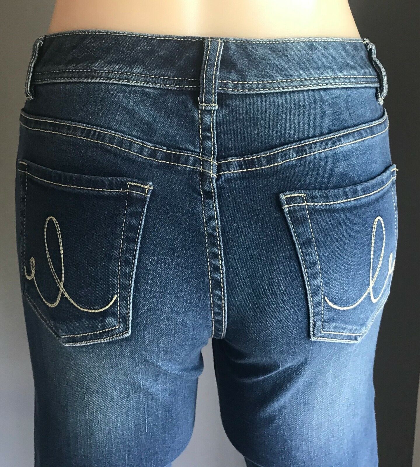 JUST JEANS Blue Stretch Denim Skinny Leg Capri Crop Jeans Ladies Size 8 10 NEW