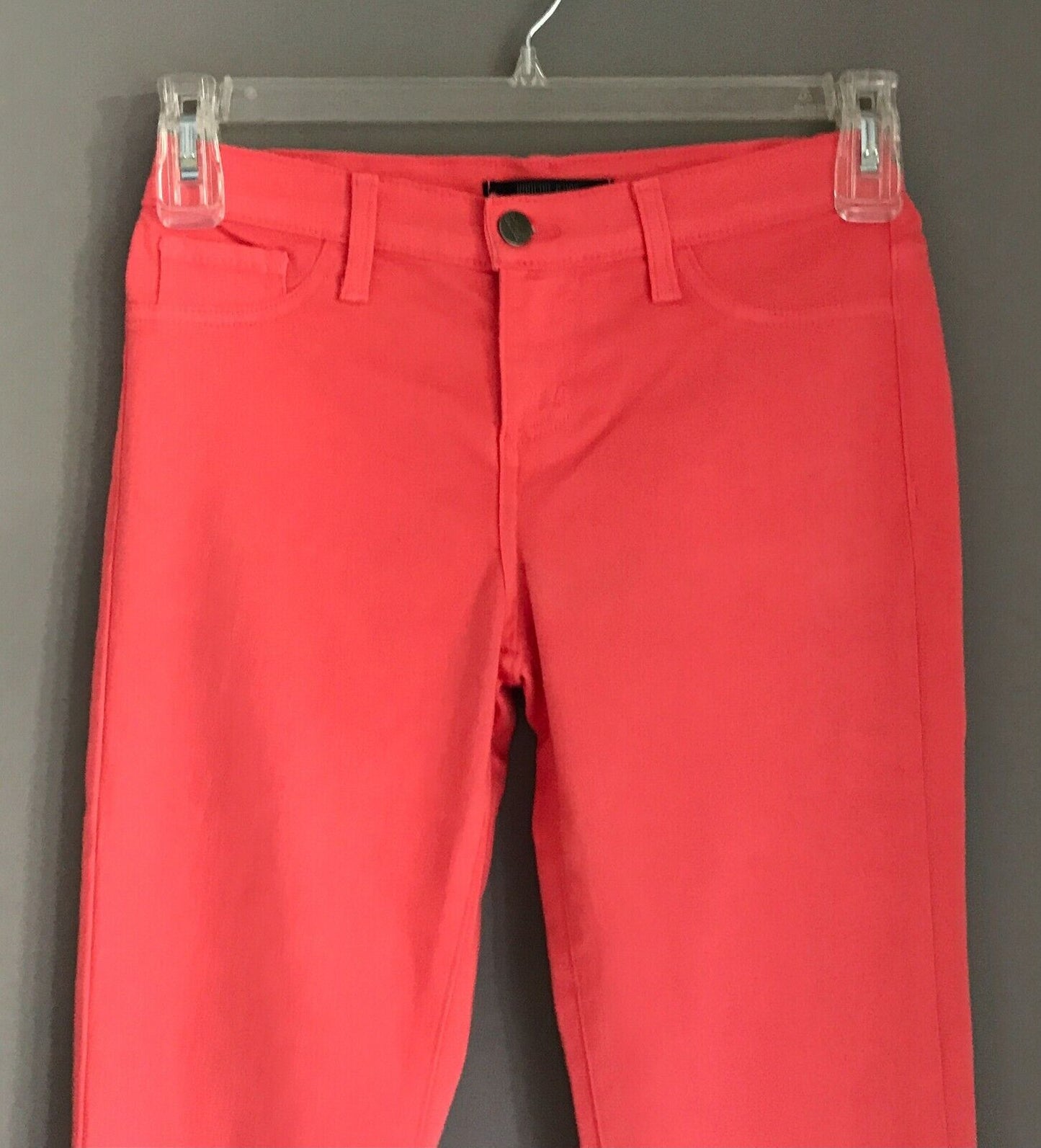 KANCAN JEANS Denim Coral Red Colour Skinny Stretch Pants Ladies Size 7 NEW