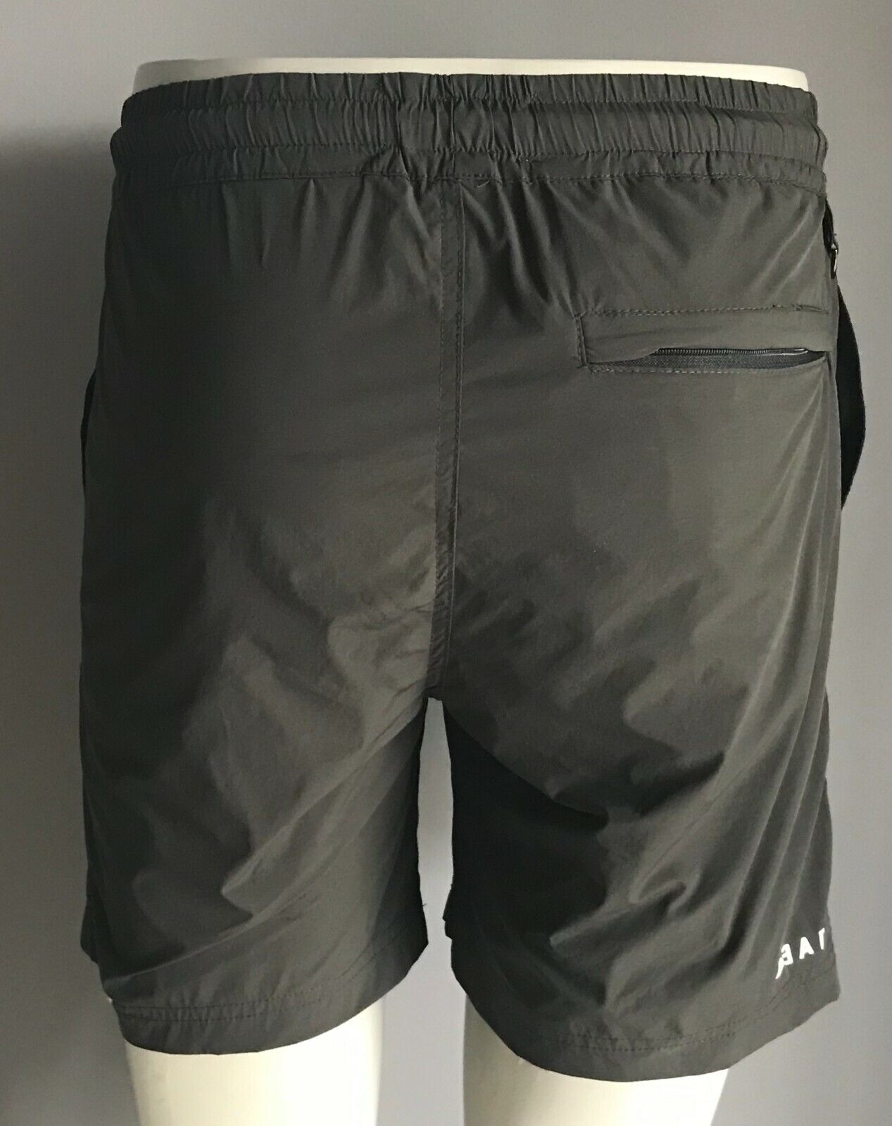 Board Shorts DEAD Mens Dark Khaki Elastic Waist Mens Size M NEW