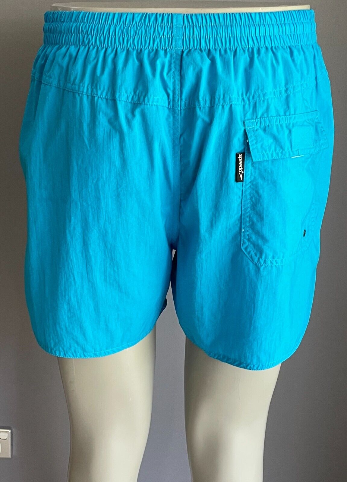 Board Shorts SPEEDO Mens Swim Beach Surf Sky Blue Elastic Waist Mens Size XL