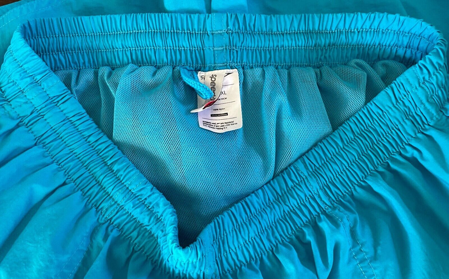 Board Shorts SPEEDO Mens Swim Beach Surf Sky Blue Elastic Waist Mens Size XL