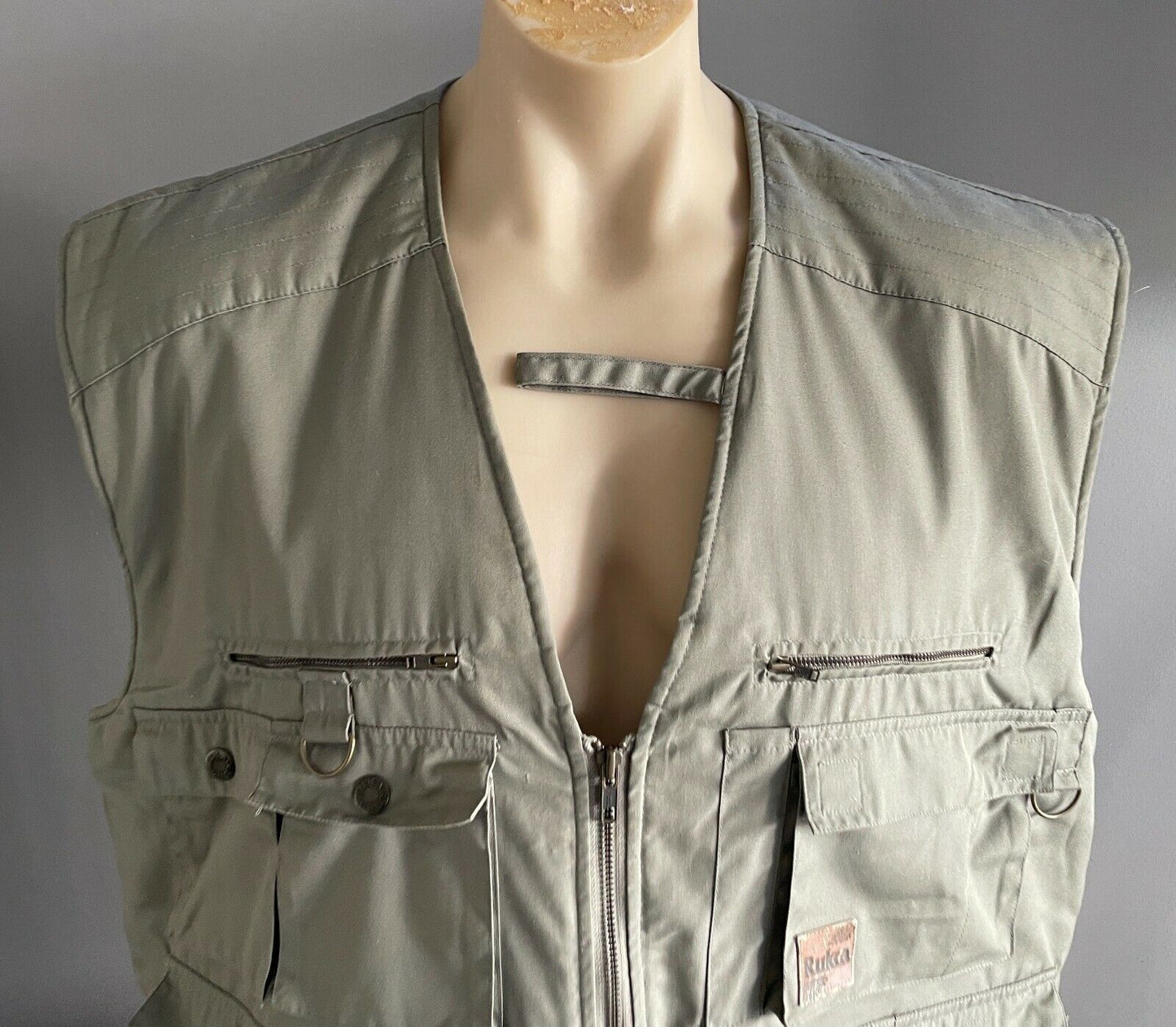 RUKKA OUTDOOR EXPEDITION Vest Quilt Grey 11 x Pockets Sz XXL PhotographerTravel