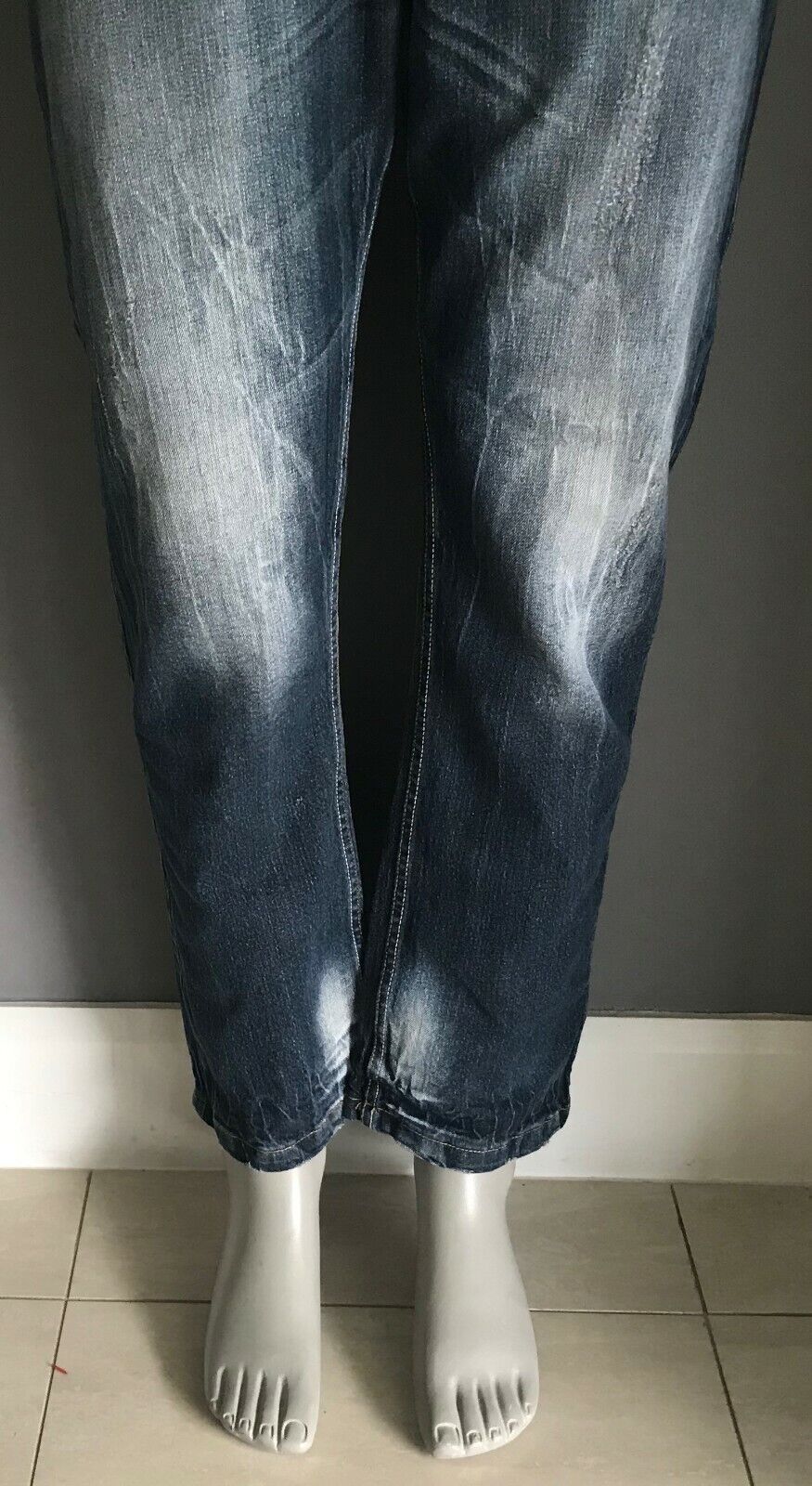 KATIES Jeans Blue Distressed Faded Straight Leg Denim Pant Ladies Plus Sz 18 New