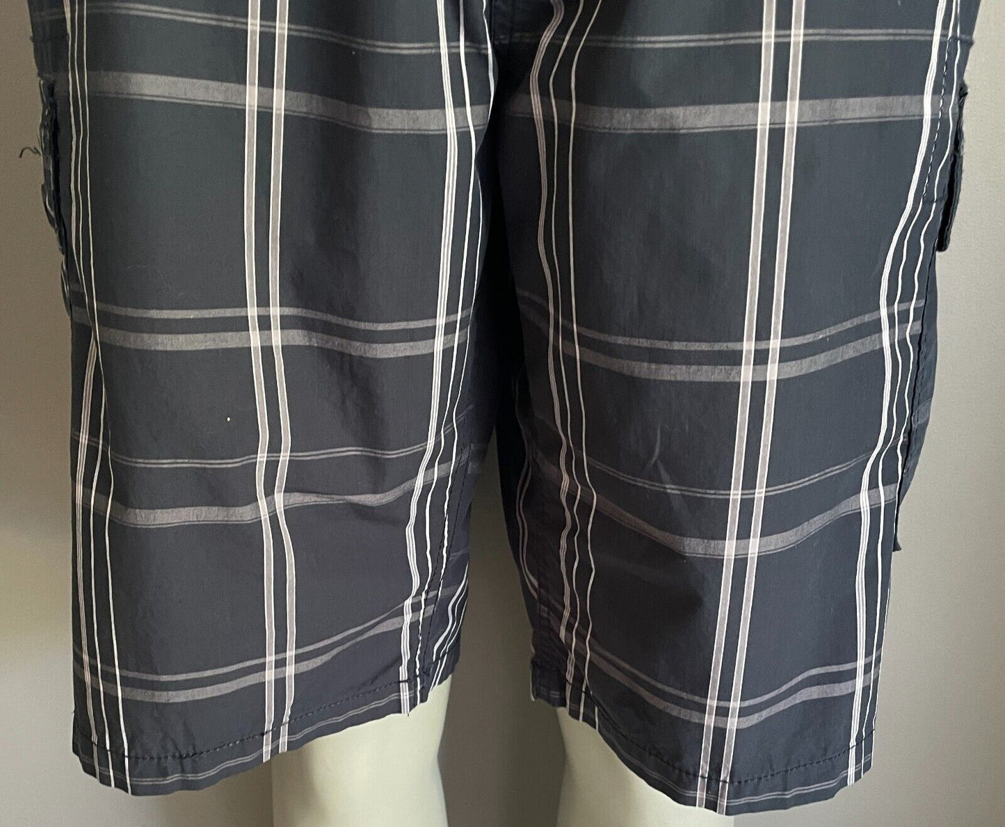 Cargo Shorts JEEP Navy Grey Dusty Pink Check Mens Size 38
