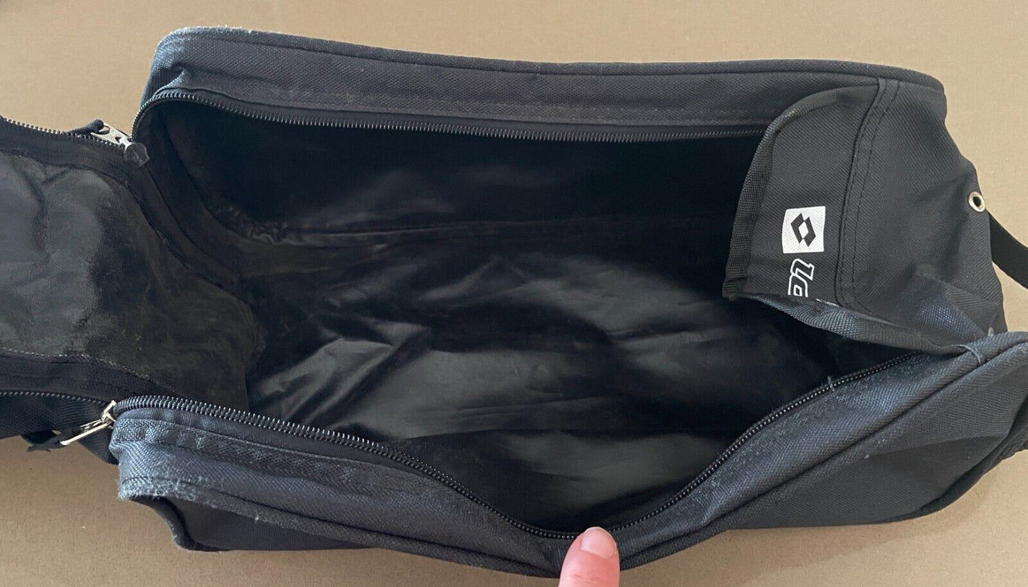 Shoe Bag LOTTO Branded Football Soccer Black Bag Zip Top Handle Unisex
