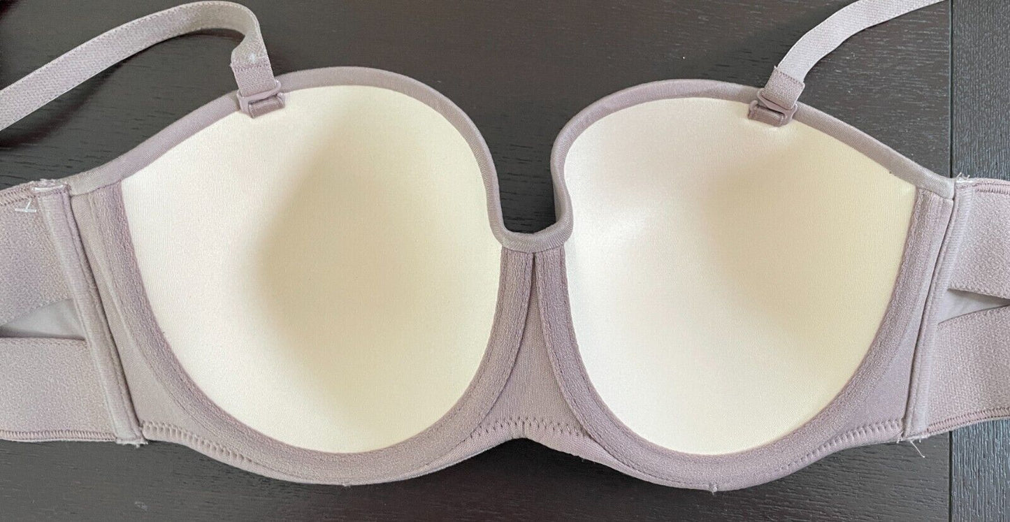 FINE LINES Bra 14C Cinnamon Memory Silicone Convertible 4 Way 14 C Underwire