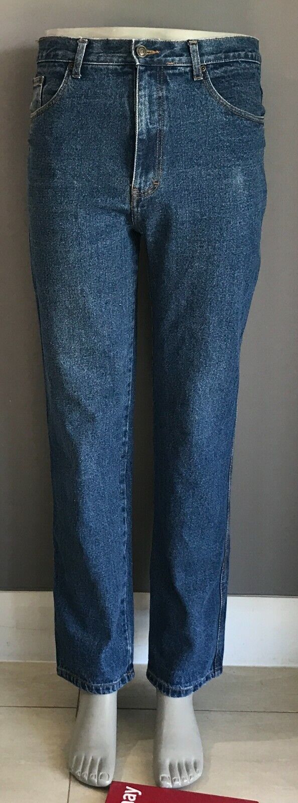 Mens PILGRIM Blue Jeans Denim Straight Leg Full Length Western Jeans Size 34