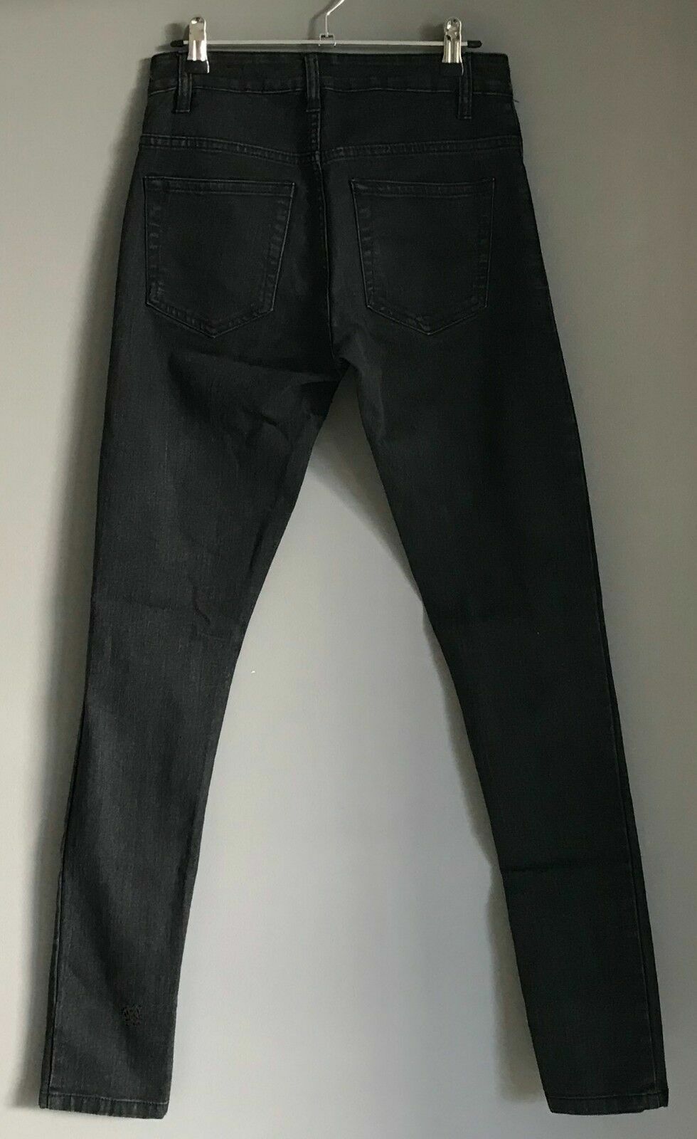 New Mens FACTORIE Distressed Jeans Spray On Slick Denim Skinny Leg Jeans Size 30