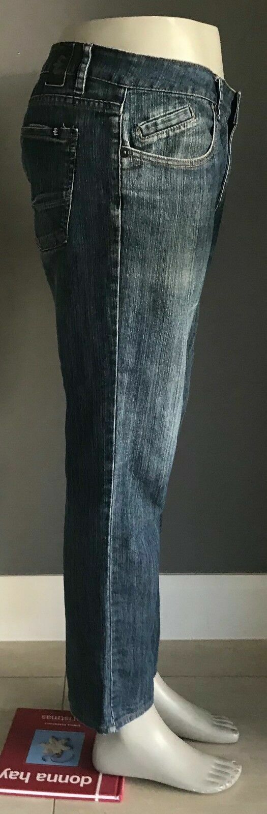 Mens EZEKIEL Denim Jeans 302 Ezi - Rider Fit Blue Denim Jeans Size 34 W