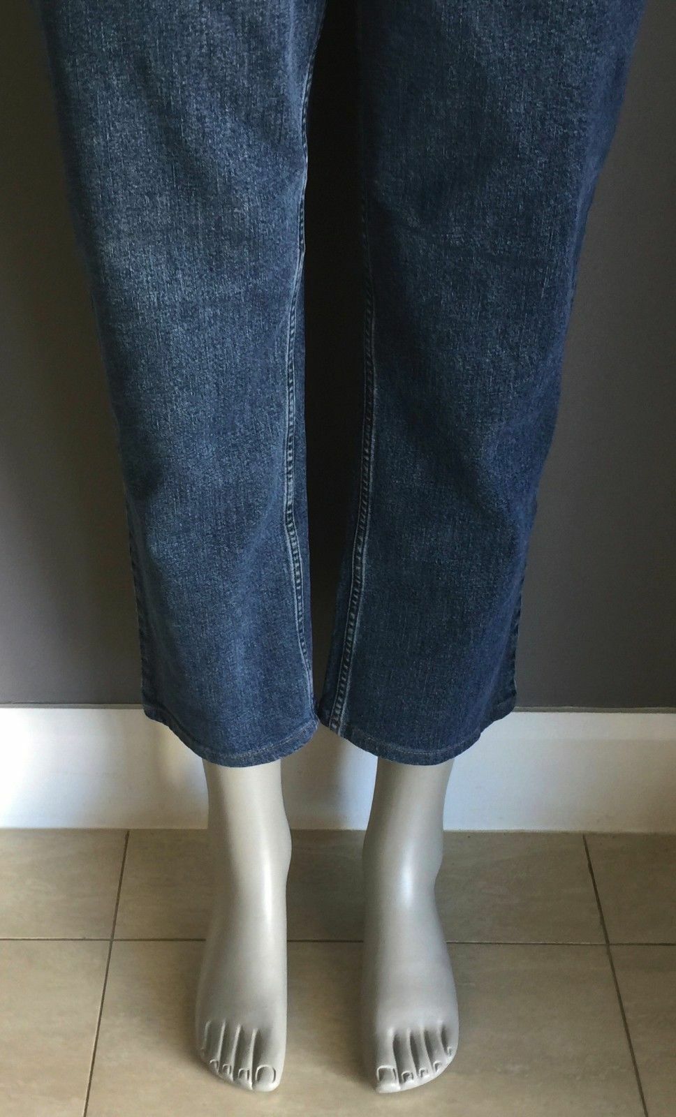 Mens GAZMAN Jeans Classic Fit Blue Denim Size 38W Altered Length - Inseam 65cm