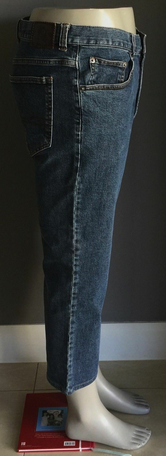 Mens GAZMAN Jeans Classic Fit Blue Denim Size 38W Altered Length - Inseam 65cm