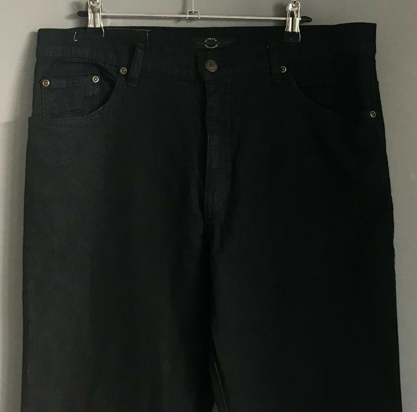 Mens JEANS LIMITED Black Denim Straight Leg Jeans Size 87 Smart Casual NEW