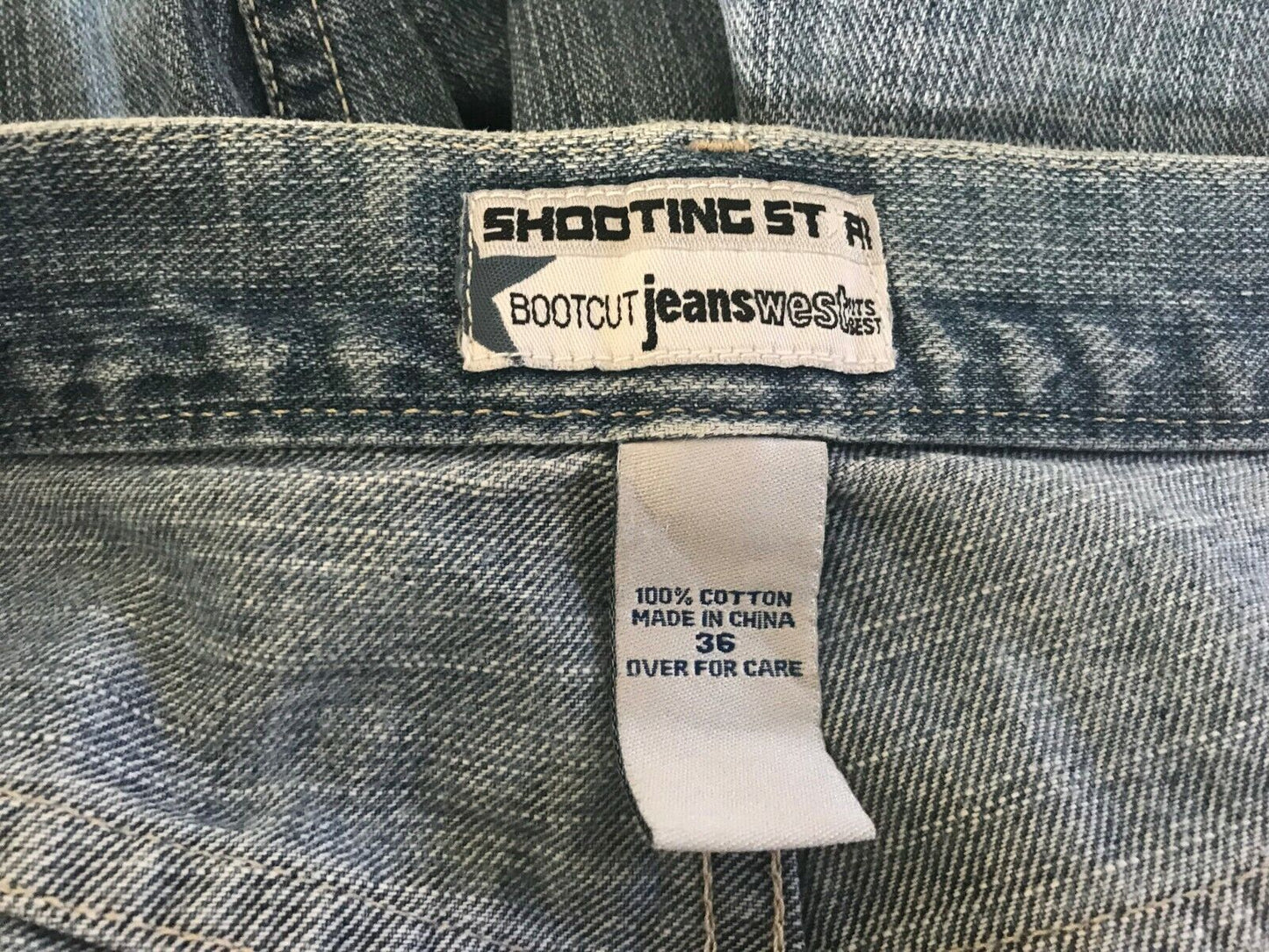 JEANSWEST "Shooting Star" Denim Jeans Bootcut Jeans Mens Size 36