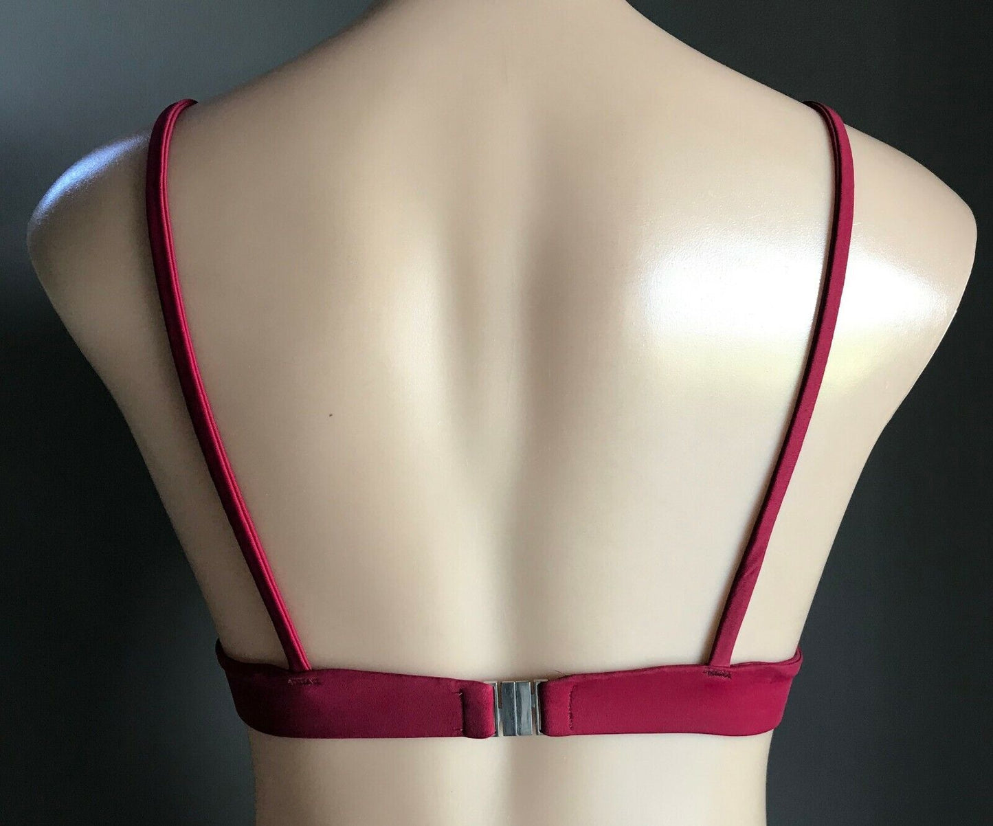 Bikini Top Triangle Bra ONLY Ladies Burgundy Size 8 - 1 0 Swim Outerwear